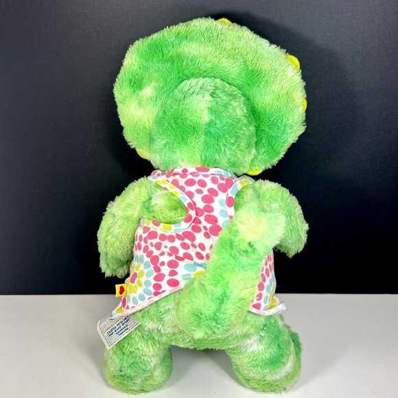 Build A Bear Green Triceratops Dinosaur 18" Plush with Sequins and Dot Tank - Picture 7 of 11